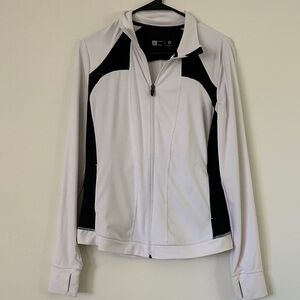 Xersion Women's Black and White Bomber Jacket
